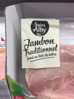 Mängden socker i Jambon tradi fume au bois de hetre