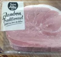 Mängden socker i Jambon traditionel fumé au bois de hêtre