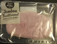 Mängden socker i Jambon de qualité supérieur, cuit, fumé