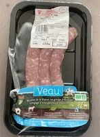 Mängden socker i Saucisse de veau