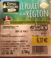 Mängden socker i Poulet de ma region