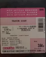 Mängden socker i Tranche de gigot