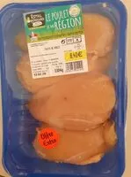 Mängden socker i Filets de poulet