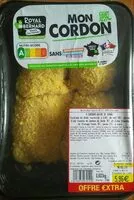 Mängden socker i Cordon bleu de dinde