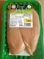 Mängden socker i Filet de poulet HALAL