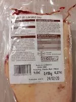 Mängden socker i Magret de canard