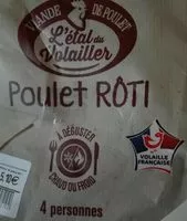 Mängden socker i Poulet rôti traité en salaison