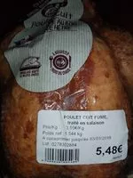 Mängden socker i Poulet cuit au feu de hêtre