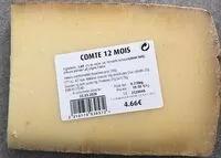 Mängden socker i Comté 12 mois