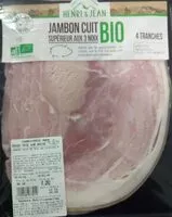 Mängden socker i Jambon cuit supérieur aux 3 noix bio