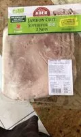 Mängden socker i Jambon cuit supérieur trois noir bio