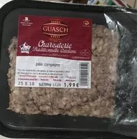 Mängden socker i Pâté de campagne