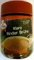 Mängden socker i Klare Rinder Brühe