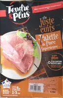 Mängden socker i Palette de porc supérieure les juste cuits