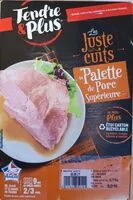 Mängden socker i Les Juste cuits La palette de porc supérieure