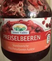 Mängden socker i Preiselbeeren