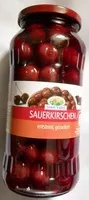 Mängden socker i Sauerkirschen entsteint, gezuckert
