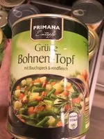 Mängden socker i Grüne Bohnen Topf