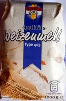 Mängden socker i Mehl Weizen Type 405