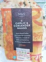 Mängden socker i Naans coriandre et ail