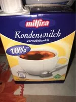 Mängden socker i Kondensmilch, 10%