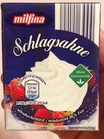 Mängden socker i Schlagsahne