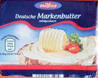 Mängden socker i Deutsche Markenbutter mildgesäuert