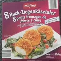 Mängden socker i Back-Ziegenkäsetaler