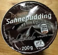 Mängden socker i Sahnepudding Schokolade