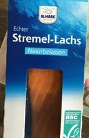 Mängden socker i Echter Stremel-Lachs Naturbelassen