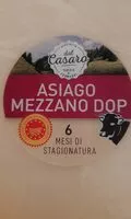 Mängden socker i Asiago mezzano DOP