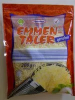 Mängden socker i Emmentaler gerieben