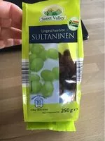 Mängden socker i Ungeschwefelte Sultaninen