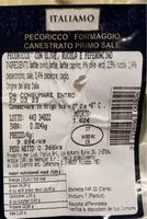 Mängden socker i Pecoricco