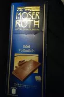 Mängden socker i Schokolade, Edel Vollmilch