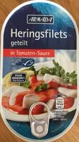 Mängden socker i Heringsfilets geteilt