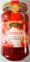 Mängden socker i SchwarzKirsch Fruchtaufstrich 75% Frucht