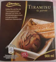 Mängden socker i Tiramisu Eis gestrudelt