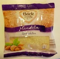 Mängden socker i Gemahlene Mandeln