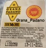 Mängden socker i Grana padano