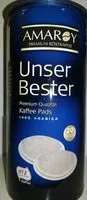 Mängden socker i Amaroy Kaffee Pads