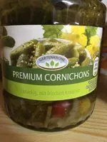 Mängden socker i Cornichons knackig, mit Honig verfeinert