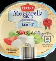 Mängden socker i Mozzarella Minis leicht