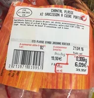 Mängden socker i Deux saucissons à cuire