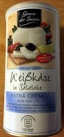 Mängden socker i Weißkäse in Salzlake