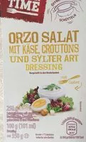 Mängden socker i ORZO SALAT MIT KÄSE, CROUTONS UND STYLER ART DRESSING