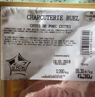 Mängden socker i Côtes de porc cuites