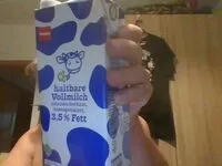 Mängden socker i haltbare Vollmilch 3,5 % Fett