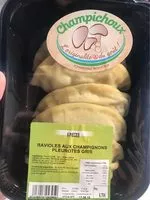 Mängden socker i Ravioles aux champignons pleurotes gris