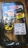 Mängden socker i La brochette de poulet thym citron
